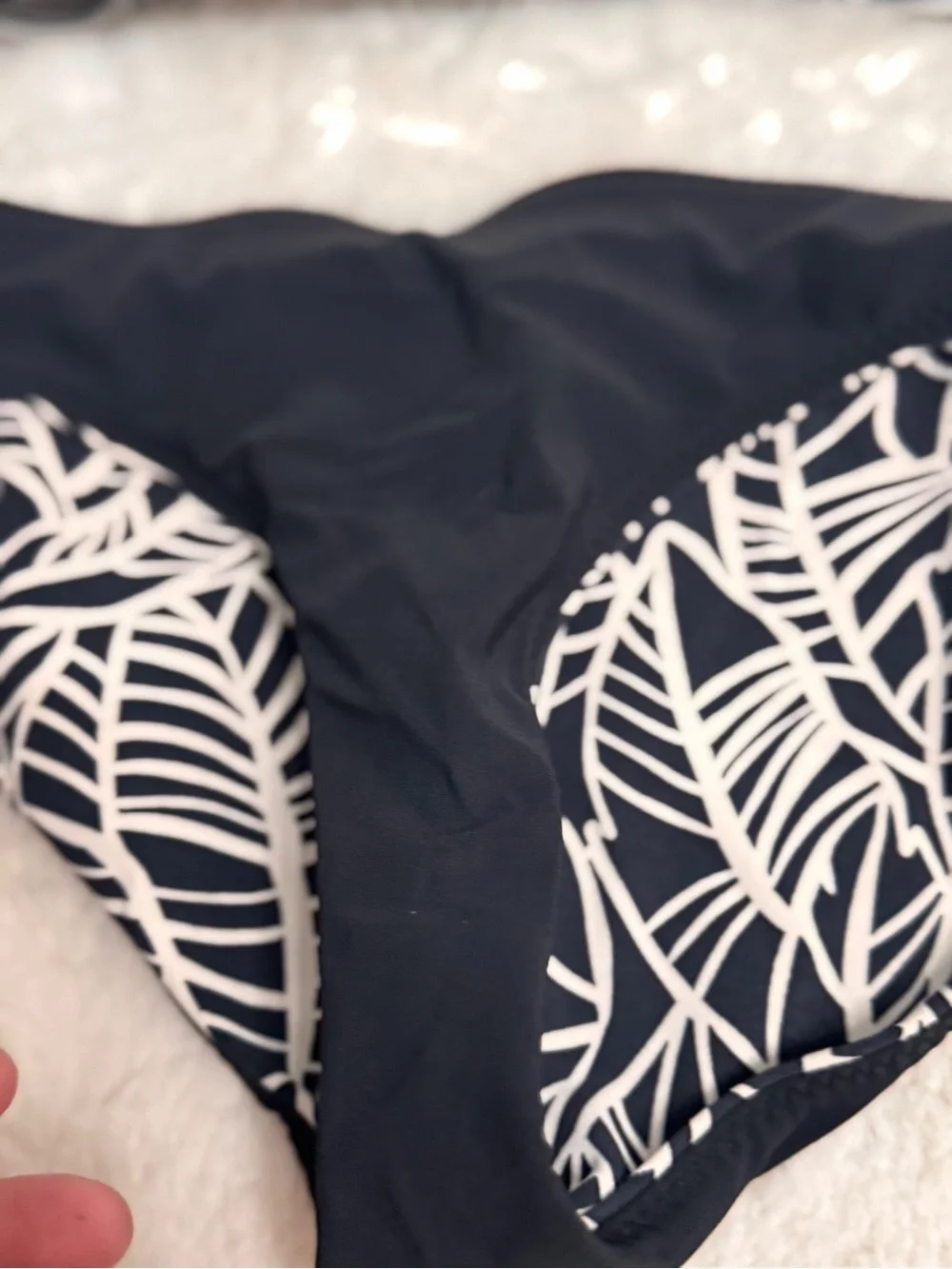 lululemon athletica Black & White Leaf-Print Bikini Set